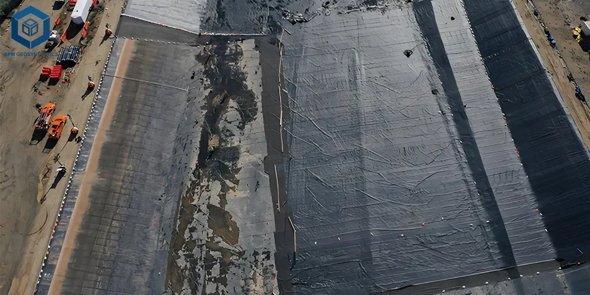 Çöp Sahası Taban Kaplaması için 1,5 mm HDPE Geomembran