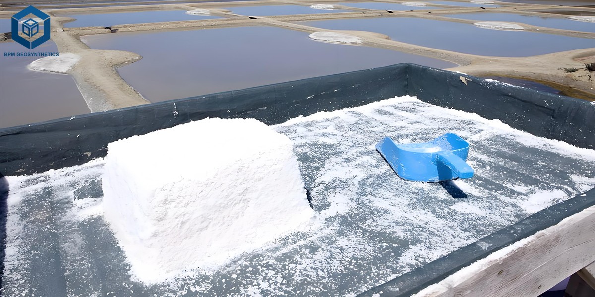 Reinforced Geomembrane for Salt Ponds